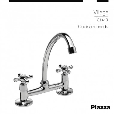 Cocina p/mesada cromo y